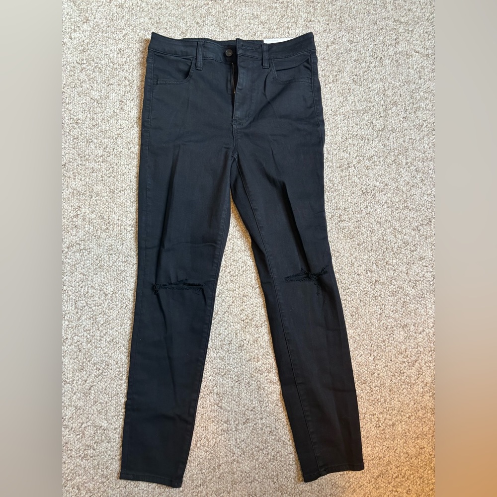 NWT American Eagle next level stretch high rise black jegging